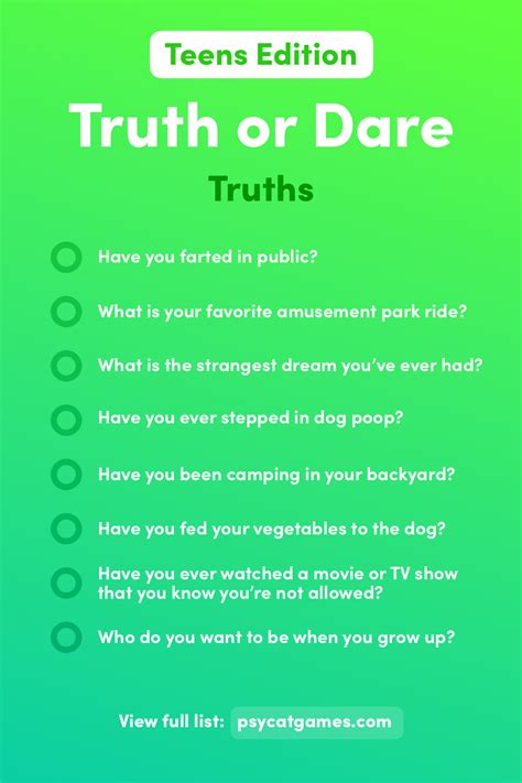 185 Really Good Truth or Dare Questions (Fun, Funny, Embarrassing).